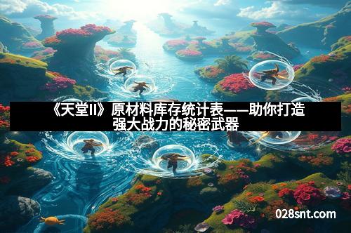 《天堂II》原材料库存统计表——助你打造强大战力的秘密武器
